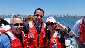 From left to right: Pete Kanelos, Ryan Purdy, Councilmember Lorie Zapf